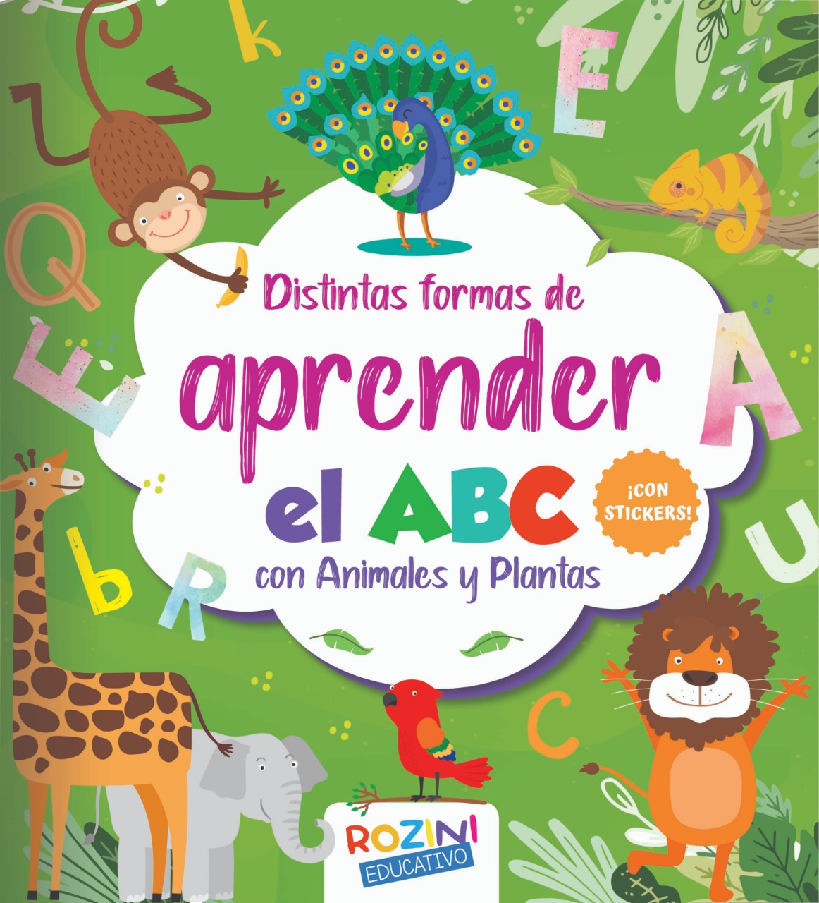 triángulo Enredo Colonos Distintas formas de aprender el ABC con animales y plantas - Bora Books