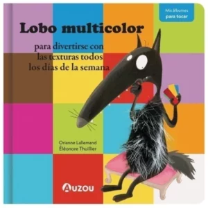 Lobo multicolor para divertirse con las texturas todos los días de la semana