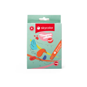 Témpera sólida x 6 Pastel