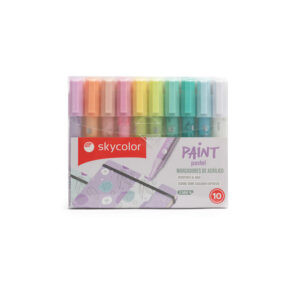 Marcadores acrílicos x 10 Pastel