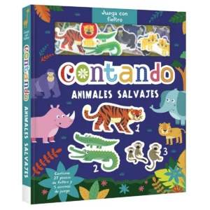 Juega con fieltro- Contando animales salvajes