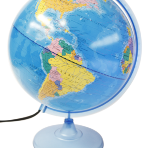Globo Terráqueo 25cm Base de Plástico c/Luz (257LW)