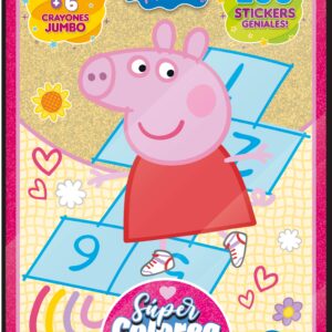 Súper colorea mega- Peppa Pig