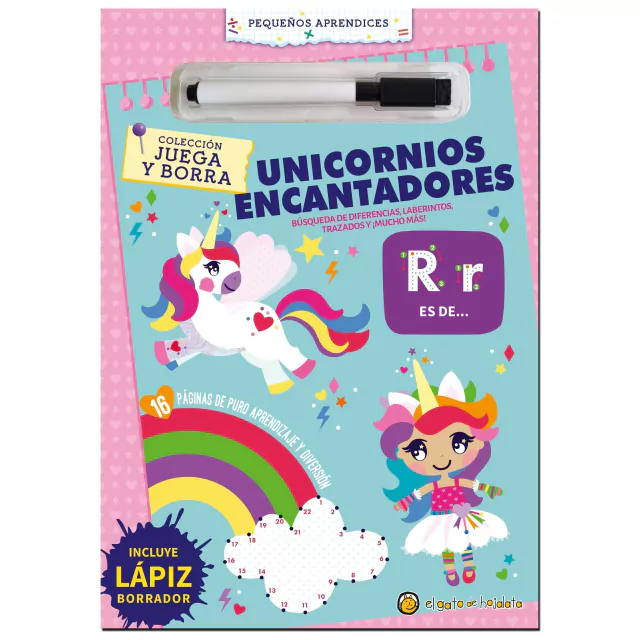 Juega y borra- Unicornios encantadores