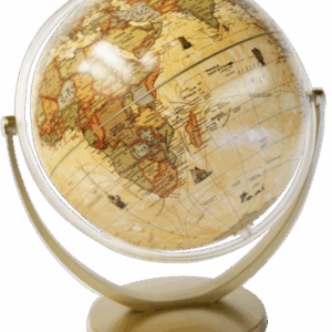 Globo Terraqueos 14cm Base de Plástico Antiguo Multigiro (147AWD)