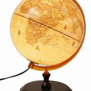 Globo Terraqueos 25cm Base de Madera Antiguo con Luz (259ALW)