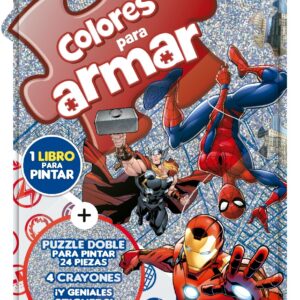 Colorea para armar- Marvel
