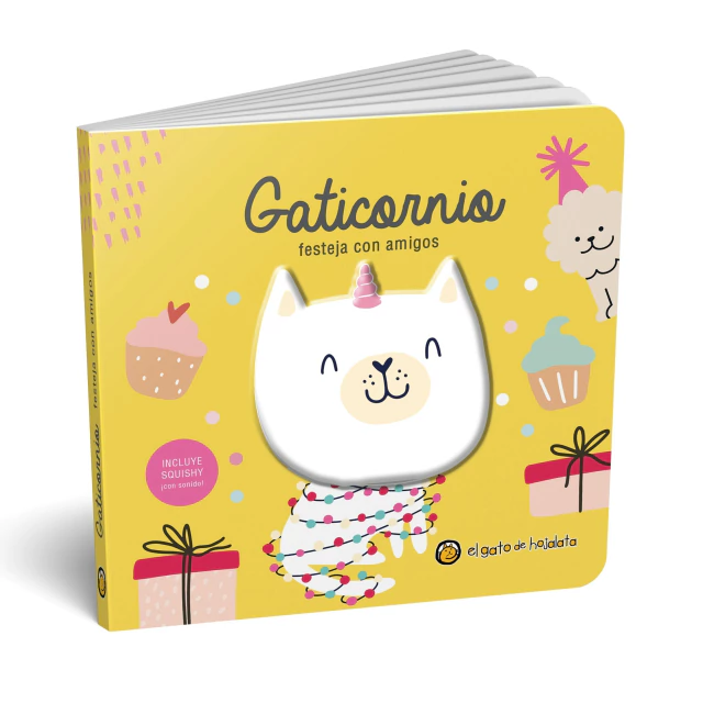 Amigos squishy- Gaticornio festeja con amigos