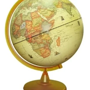 Globo Terráqueo 10cm Base De Plástico Político Antiguo (107 AW)