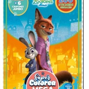 Super colorea Mega - Zootopia 2